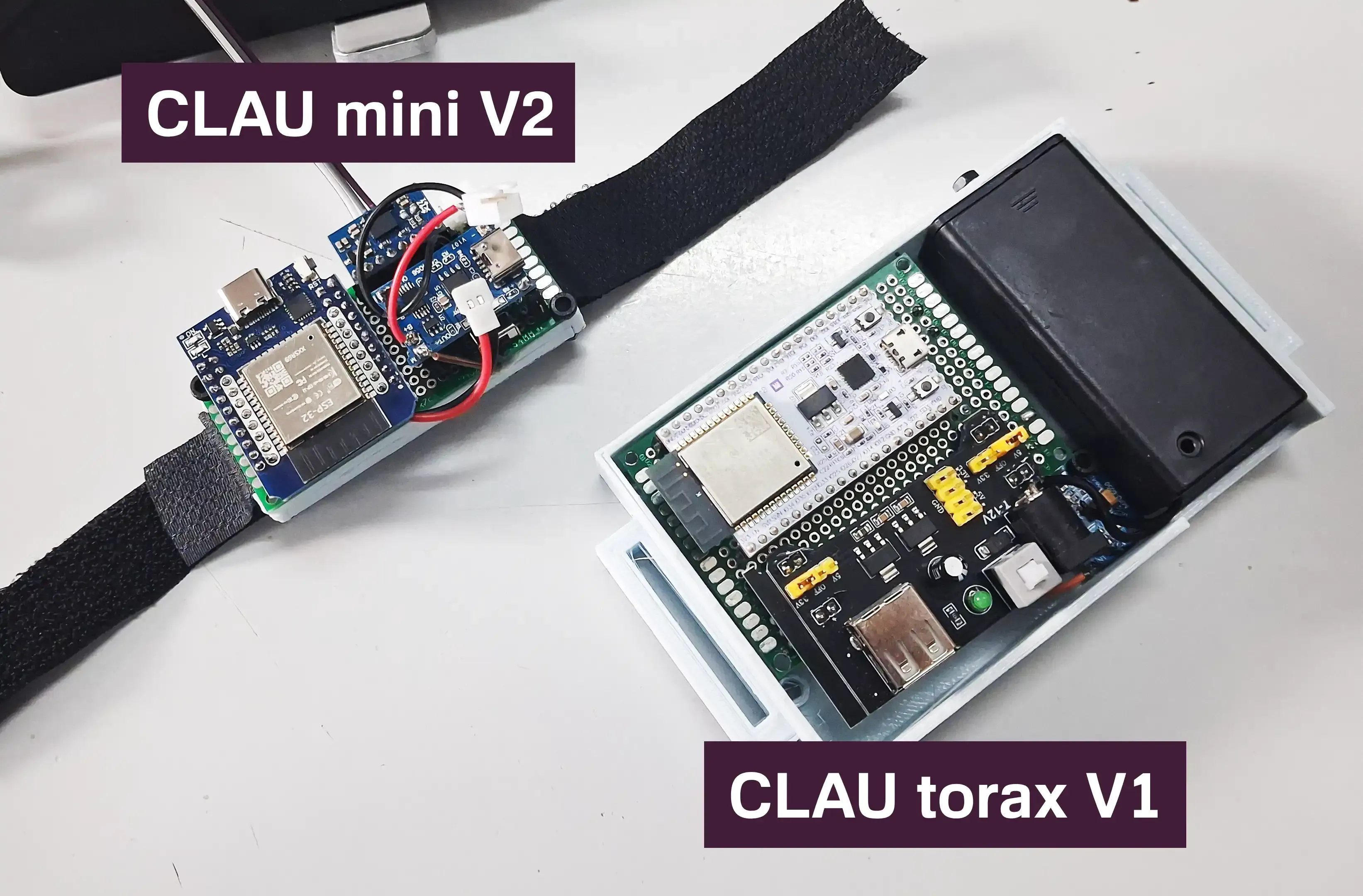Controladores CLAU mini v2 y CLAU torax v1